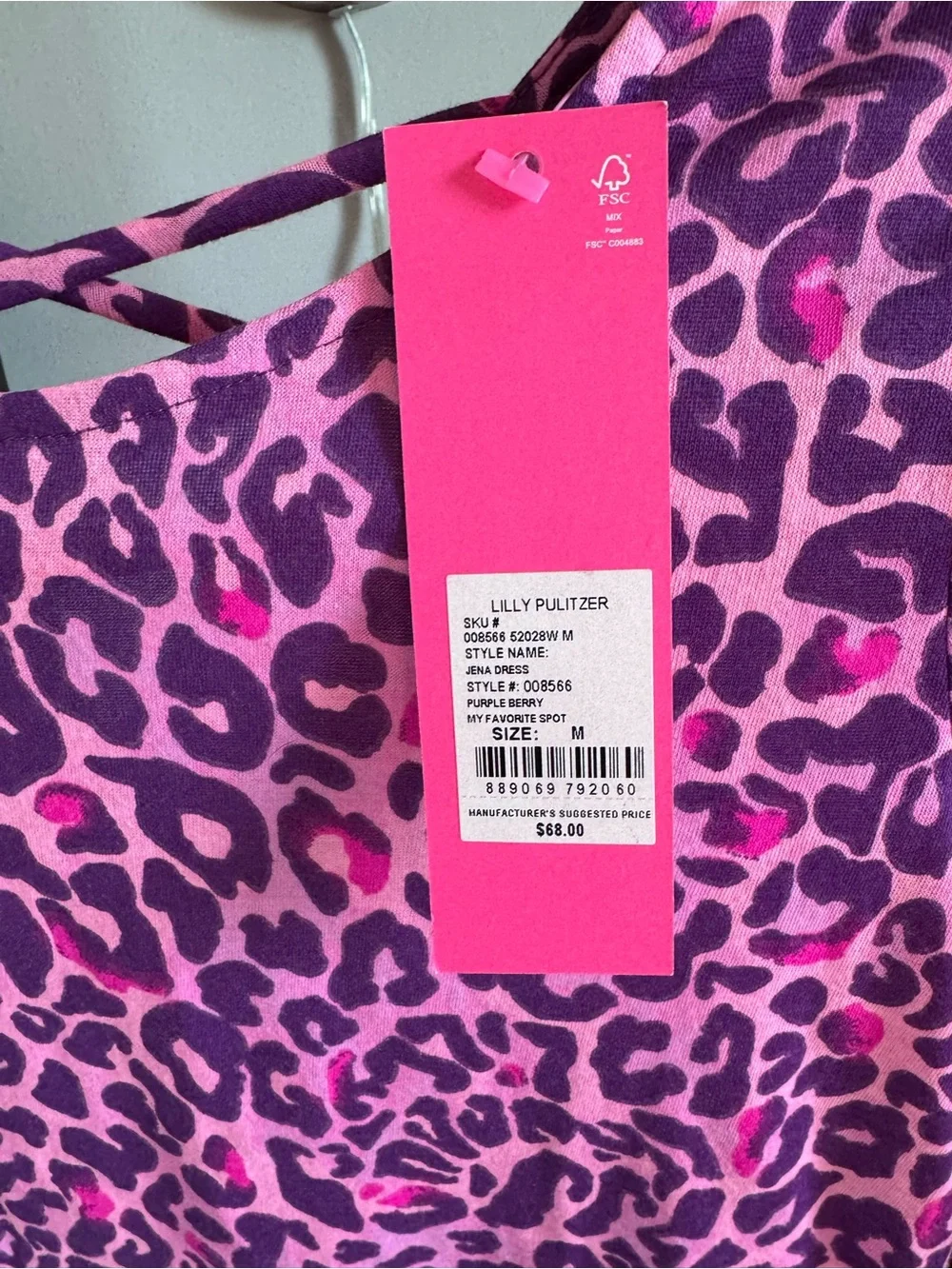 Lilly Pulitzer Pink and Purple Leopard Print Girls' Dress